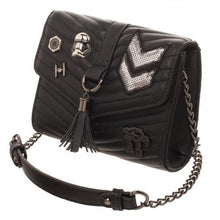 Dark Side Quilted Crossbody Bag With Tassel-Star Wars-GeekyHelix