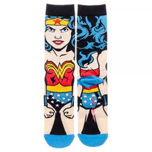 DC Comics Wonder Woman 360 Crew Socks-Wonder Woman-GeekyHelix