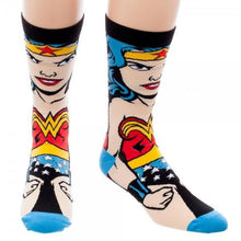 DC Comics Wonder Woman 360 Crew Socks-Wonder Woman-GeekyHelix