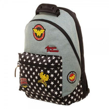 DC Comics Wonder Woman Denim Backpack w/ Patches-Wonder Woman-GeekyHelix