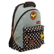DC Comics Wonder Woman Denim Backpack w/ Patches-Wonder Woman-GeekyHelix