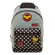 DC Comics Wonder Woman Denim Backpack w/ Patches-Wonder Woman-GeekyHelix