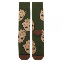 Guardians of the Galaxy Groot Large All Over Print Crew Socks-Guardians of the Galaxy-GeekyHelix