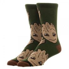 Guardians of the Galaxy Groot Large All Over Print Crew Socks-Guardians of the Galaxy-GeekyHelix