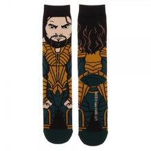 Justice League Aquaman 360 Character Crew Socks-Justice League-GeekyHelix