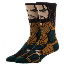 Justice League Aquaman 360 Character Crew Socks-Justice League-GeekyHelix