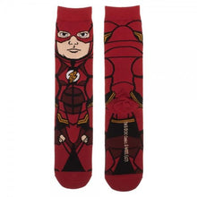 Justice League Flash 360 Character Crew Socks-Justice League-GeekyHelix