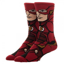 Justice League Flash 360 Character Crew Socks-Justice League-GeekyHelix