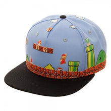 Mario 8Bit All Over Scene Snapback-Nintendo-GeekyHelix