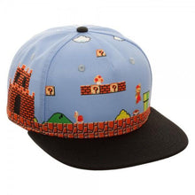 Mario 8Bit All Over Scene Snapback-Nintendo-GeekyHelix
