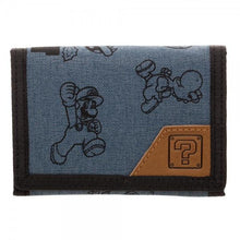 Mario Fabric Tri-fold Wallet With Snaps-Nintendo-GeekyHelix