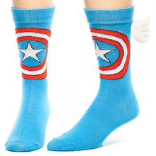 Marvel Captain America Crew Sock with Wings-Marvel Comics-GeekyHelix