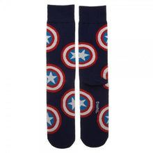 Marvel Captain America Large All over Print Crew Socks-Marvel Comics-GeekyHelix
