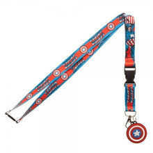 Marvel Captain America Logo Character Lanyard-Marvel Comics-GeekyHelix