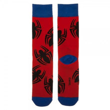 Marvel Spiderman Large All over Print Crew Socks-Marvel Comics-GeekyHelix