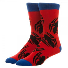Marvel Spiderman Large All over Print Crew Socks-Marvel Comics-GeekyHelix