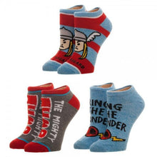Marvel Thor Youth 3 Pack Ankle Socks-Marvel Comics-GeekyHelix
