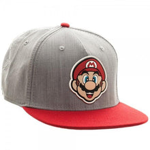 Nintendo Mario Rubber Sonic Weld Gray/Red Snapback-Nintendo-GeekyHelix