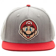 Nintendo Mario Rubber Sonic Weld Gray/Red Snapback-Nintendo-GeekyHelix