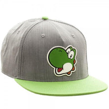Nintnedo Yoshi Rubber Sonic Weld Gray/Green Snapback-Nintendo-GeekyHelix