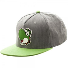 Nintnedo Yoshi Rubber Sonic Weld Gray/Green Snapback-Nintendo-GeekyHelix