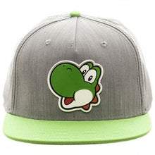 Nintnedo Yoshi Rubber Sonic Weld Gray/Green Snapback-Nintendo-GeekyHelix