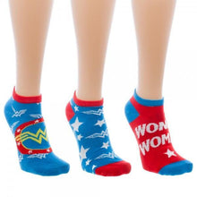 Wonder Woman Ankle Socks 3 Pack-Wonder Woman-GeekyHelix